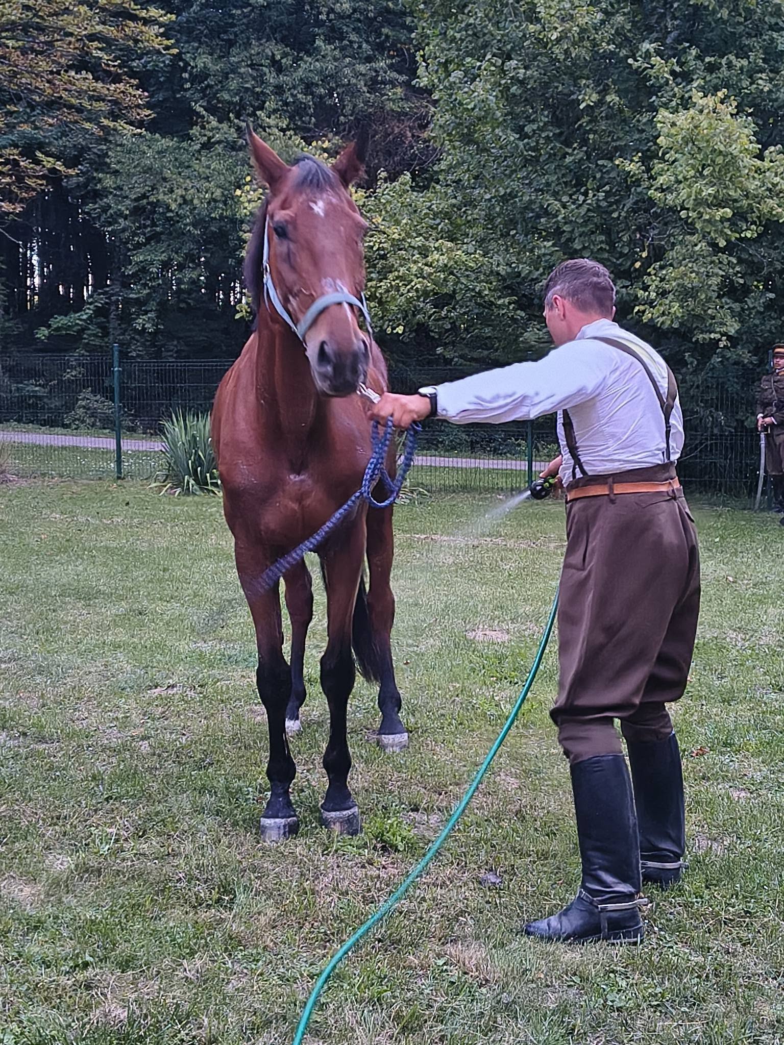 Przejazd kawalerzystów przez Wojsławice